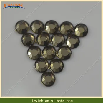 

wholesale 500gross / bag ss10 Jet Nut Korean Crystal Hot Fix Rhinestones Flatback Strass Stone Iron Rhinestone For Clothes