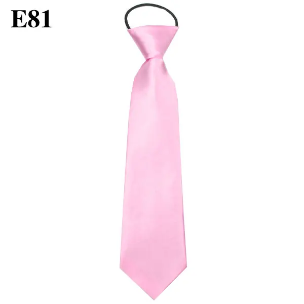 Однотонный галстук-бабочка, легко носить для детей, для мальчиков и девочек, для студентов, для детей, с веревкой, для сцены, фотографии, выпускного, церемонии, черный цвет - Цвет: E81