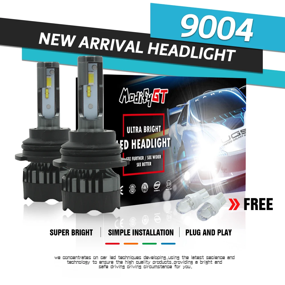 Modifygt 3 Изменение цвета 5 режимов H4 led H7 H8/H9/H11 9005 9006 фара 3000K 4300K 6000K 50W 12V 24V
