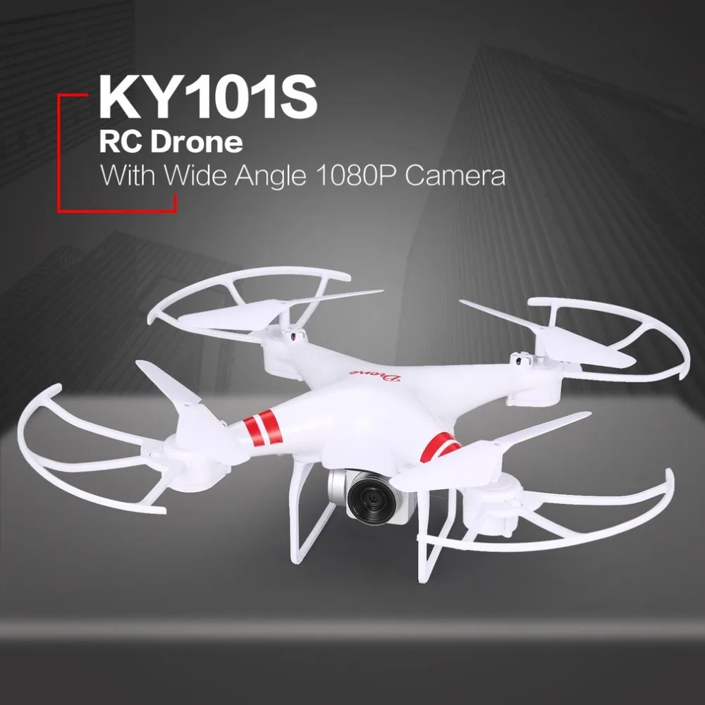 KY101S WiFi FPV широкоугольный 720/1080P камера селфи RC Дрон режим удержания высоты Безголовый 3D переворачивает один ключ возврата Квадрокоптер