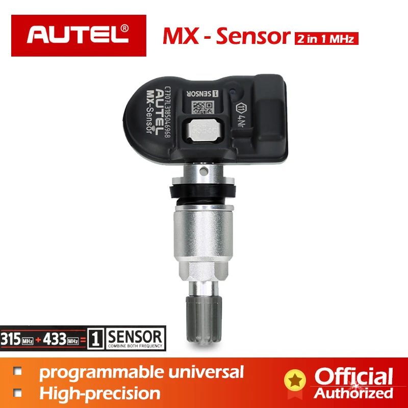 

Autel 2 in 1 MX-sensor 315MHz 433MHz Tyre Pressure Sensor Programmable Clone-able Tire Pressure Universal TPMS Sensor MX Sensor