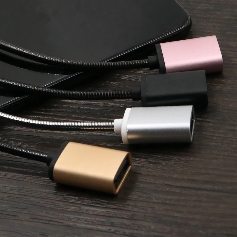 Металлический USB C 3,1 type C Мужской к USB OTG Кабель-адаптер для синхронизации данных Высокоскоростные сертифицированные аксессуары для мобильных телефонов