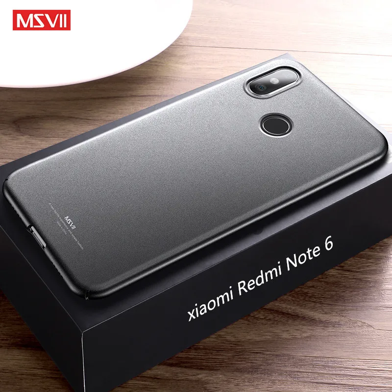 

Xiaomi Redmi Note 6 pro case Msvii brand ultra-thin Anti-fall Back Cover For xiaomi Redmi Note 6 case Note6 global phone cases