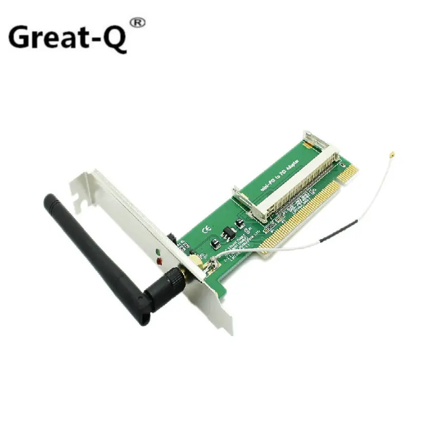 Great-Q Mini PCI WiFi wi-fi беспроводная a/b/g Lan Карта для стандартного адаптера PCI antena + 1 антенна wi fi adaptador оптовая продажа