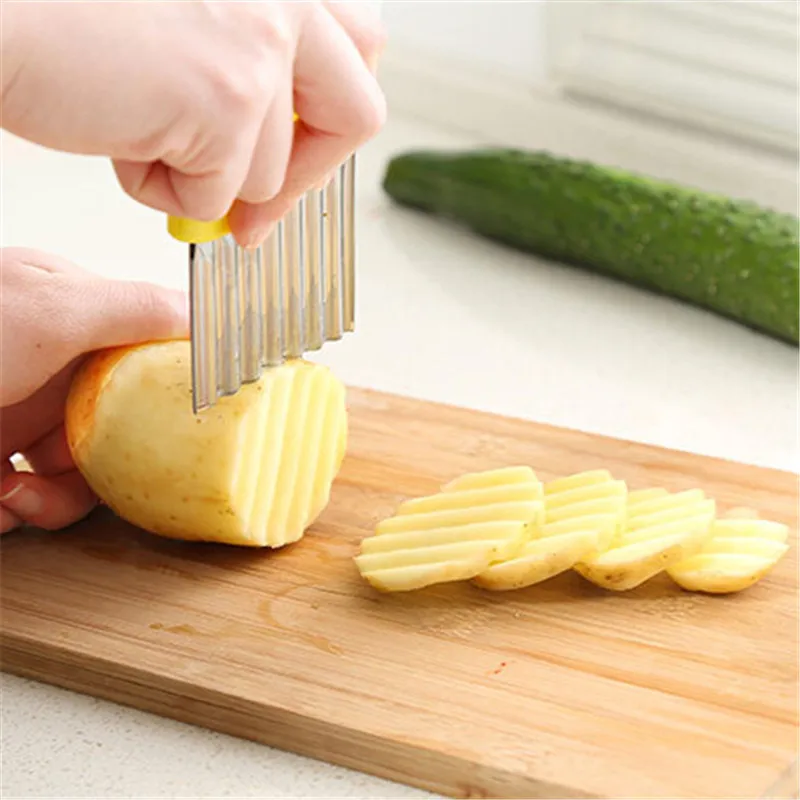 Кухонный нож для картофеля фри из нержавеющей стали|stainless steel potato chips|potato chips