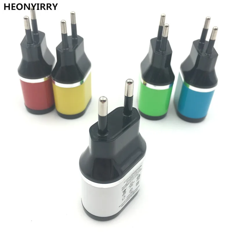 

High Quality EU Plug Dual USB 5V/2A Wall Charger 2 Ports Travel Adapter Charger for iPhone for Huawei for Cell Phone USB Charger