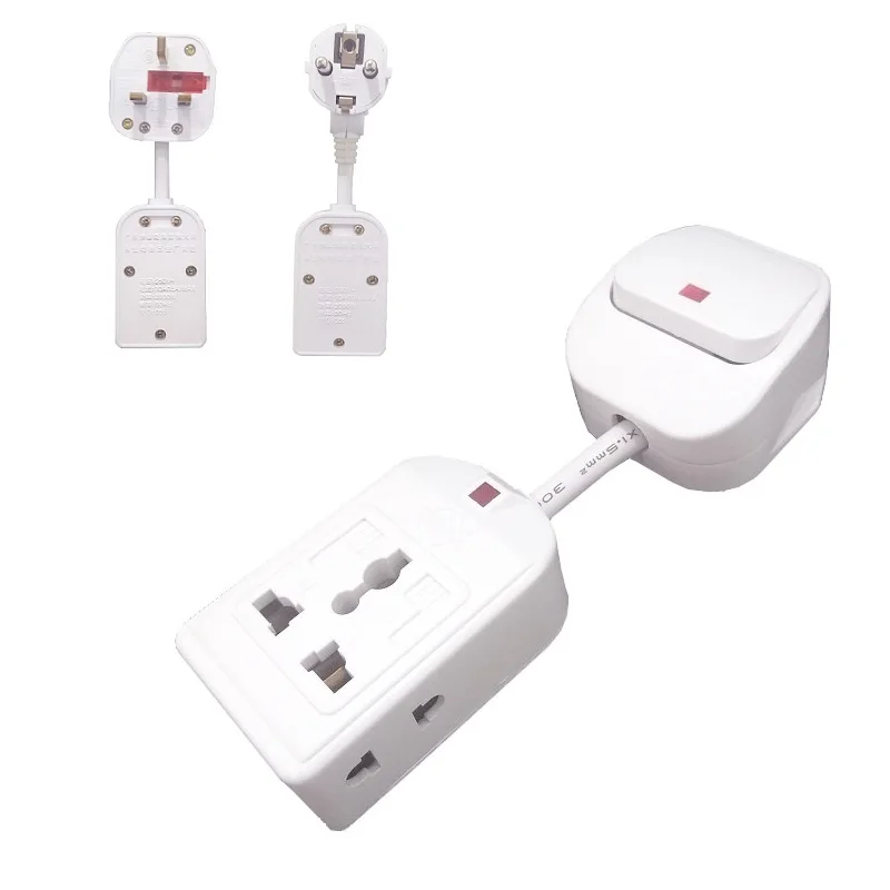 

EU UK AU to EU Power Extension Cord Male Plug to Female Socket Adapter Power Adapter Cable Conversion For Household Appliances