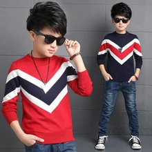2016 Dongkuan big virgin boy sweater knit V-style children’s clothing boy sweater baby children clothing US Size