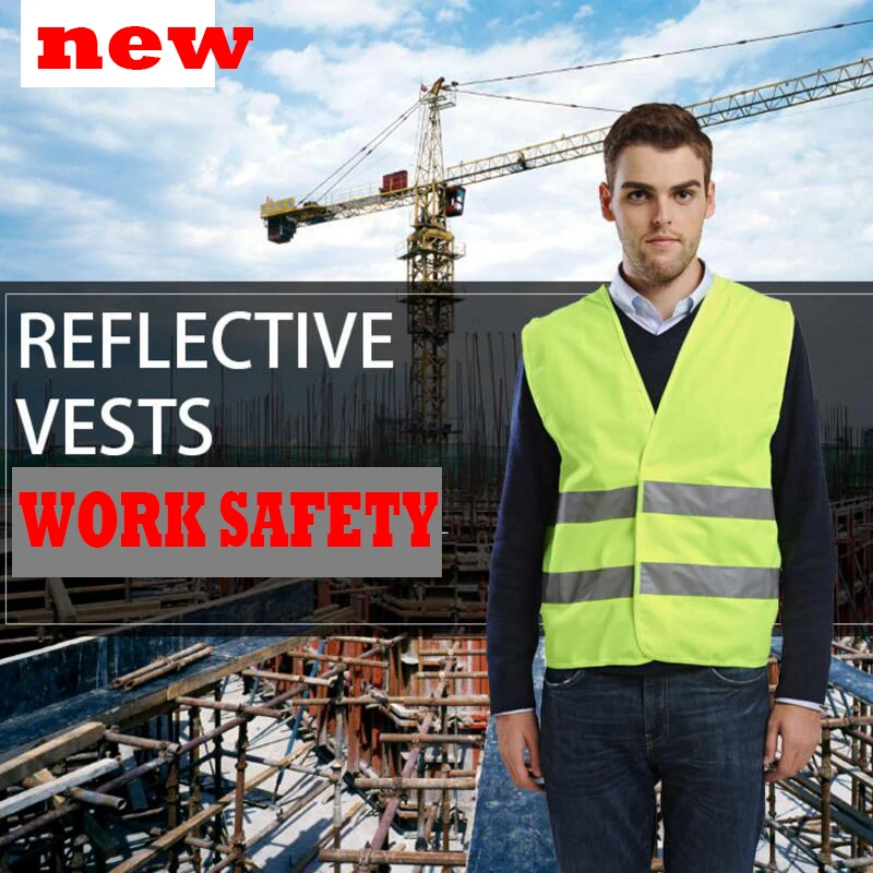 Оптовая продажа EN471 hi vis желтый жилет безопасности жилет Бесплатная доставка