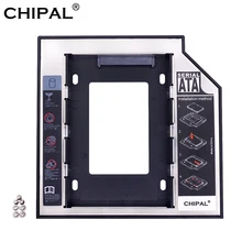 CHIPAL 2nd HDD Caddy 12,7 мм для 2," 2 ТБ SATA 3,0 SSD чехол Корпус жесткого диска коробка+ светодиодный для ноутбука CD-ROM DVD-ROM Optibay