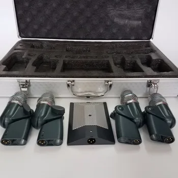 

Leicozic Super DMK7 Classic Wired Drum Microphone ,1x91A, 4x56A Drum Microphone Kit Recording & Live Musical Instruments