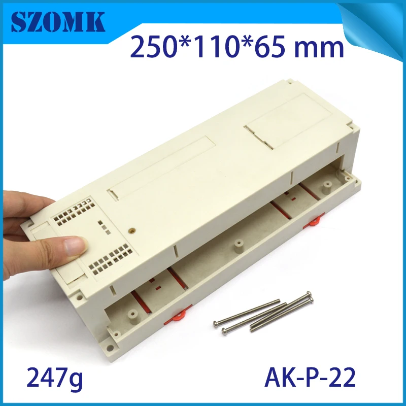 Пластиковый ПЛК контроллер szomk 250*110*65 мм индивидуальный пластиковый корпус din