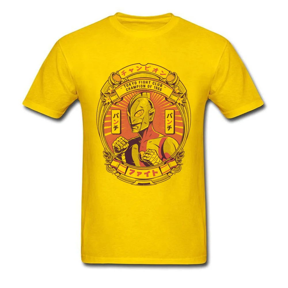 Graphic Mens T-Shirt Tokyo Fight Club Funny Tops T Shirt Pure Cotton Short Sleeve Casual Tshirts Crewneck Wholesale Tokyo Fight Club yellow