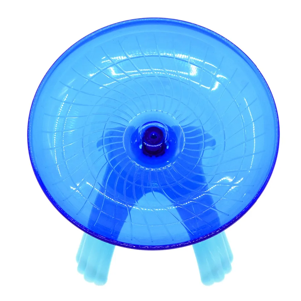 Hamster Mouse Plastic Silent Design UFO Shape Running Disc Flying