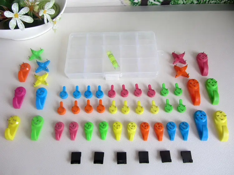 Set Seamless nail hook paintings picture frame wedding photo wall nails invisiblenail art pen