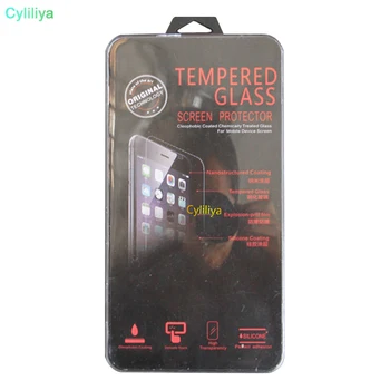 

wholesale 100pcs black crystal Tempered Glass Screen protector Retail box Package packaging for iphone 6 7 8 plus xr xs/max