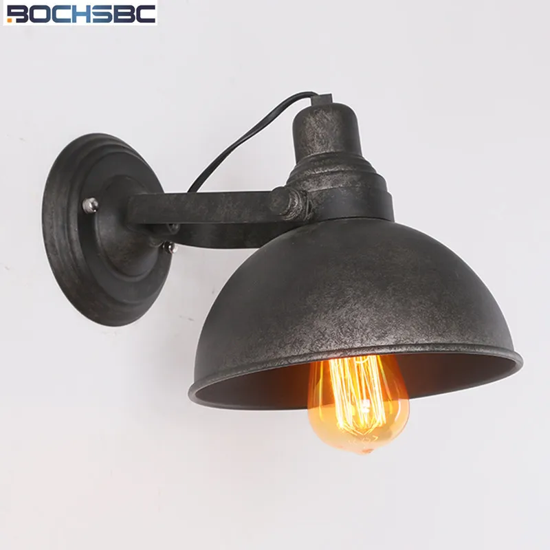 American Style Vintage Industrial Iron Wall Lamps Modern Bedroom Bedside Sconce Balcony Corridor Wall Light
