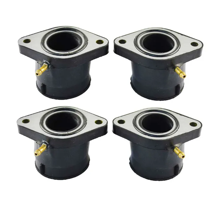 4pcs Carburetors Interface Carburetor Pad Intake Pipe Adapter Insulator outlet Manifold Carb