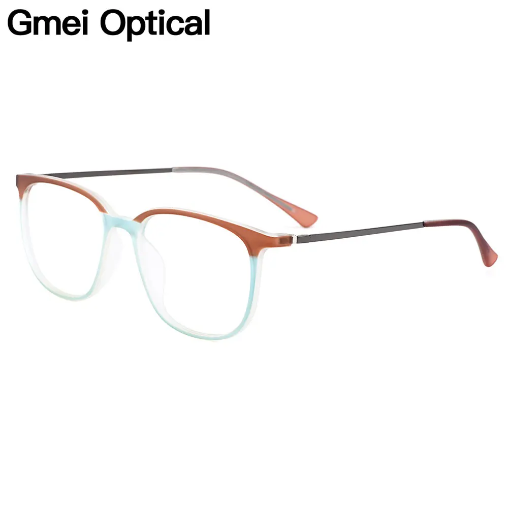 Gmei Optical Ultra-Light Trendy Oval Full-Rim Brand Designer Women Glasses Frames Prescription Eyeglasses Optical Eyewear H8030