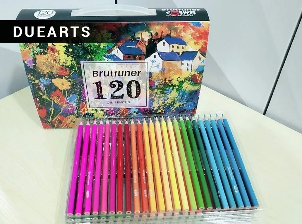 

NEW LSH Genuine 120 pencil cute oily water-insoluble lead cartoon color pen graffiti school-supplies NEW