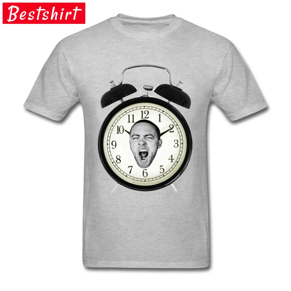Mac Miller Clock Group Summer 100% Cotton O-Neck Male Tops Shirt Birthday Tee Shirts 2018 Discount Short Sleeve T-shirts Mac Miller Clock grey