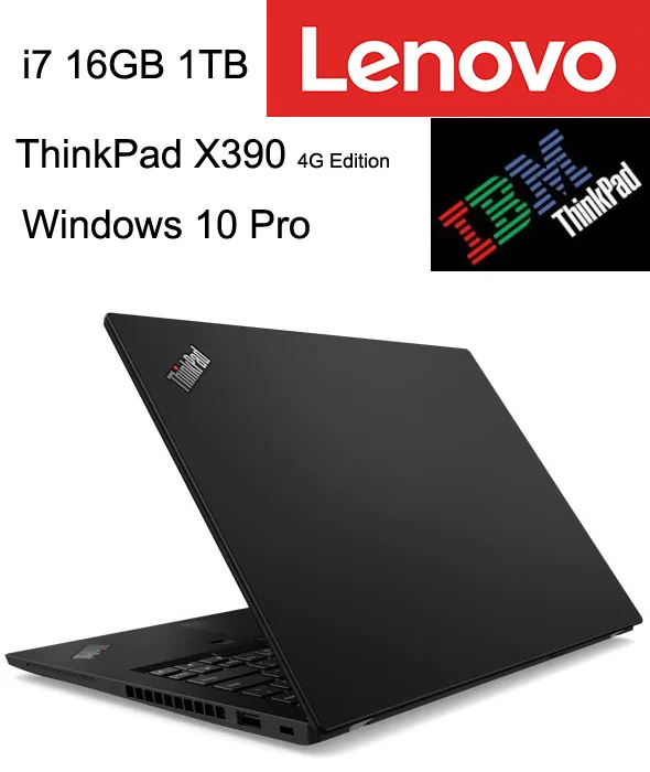 Лучший последние 2-в-1 Тетрадь ПК lenovo ThinkPad X390 ноутбук 4G версия с 13,3 дюймов FHD Экран i7 16 ГБ-1 шт. ТБ Windows 10 Pro