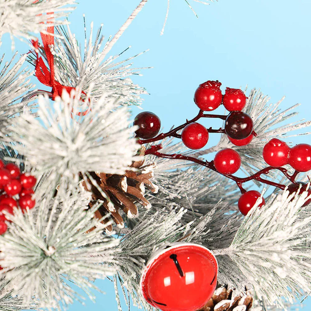 Новинка! Веселый придверный, с рождественскими мотивами, колокольчик, сосна, конус, гирлянда, красный фрукт, Рождественский Декор для нового года, рождественский подарок для детей