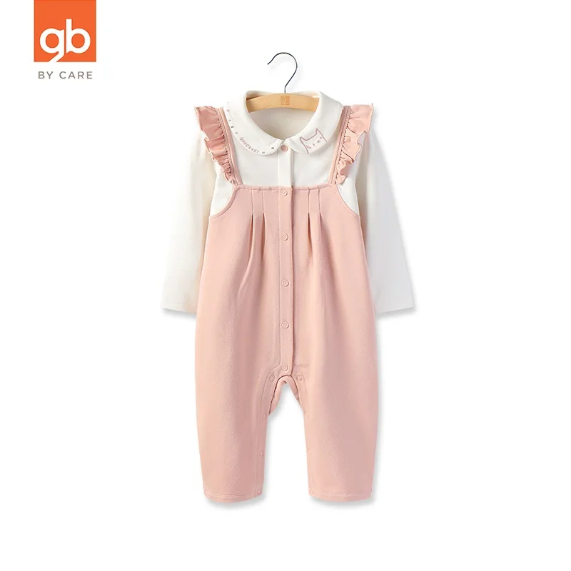 

Goodbaby Newborn Baby Cotton Rompers Clothes Casual Cute Pink Red Long-sleeve Plaid Clothes Comfortable Soft Care For Baby Skin