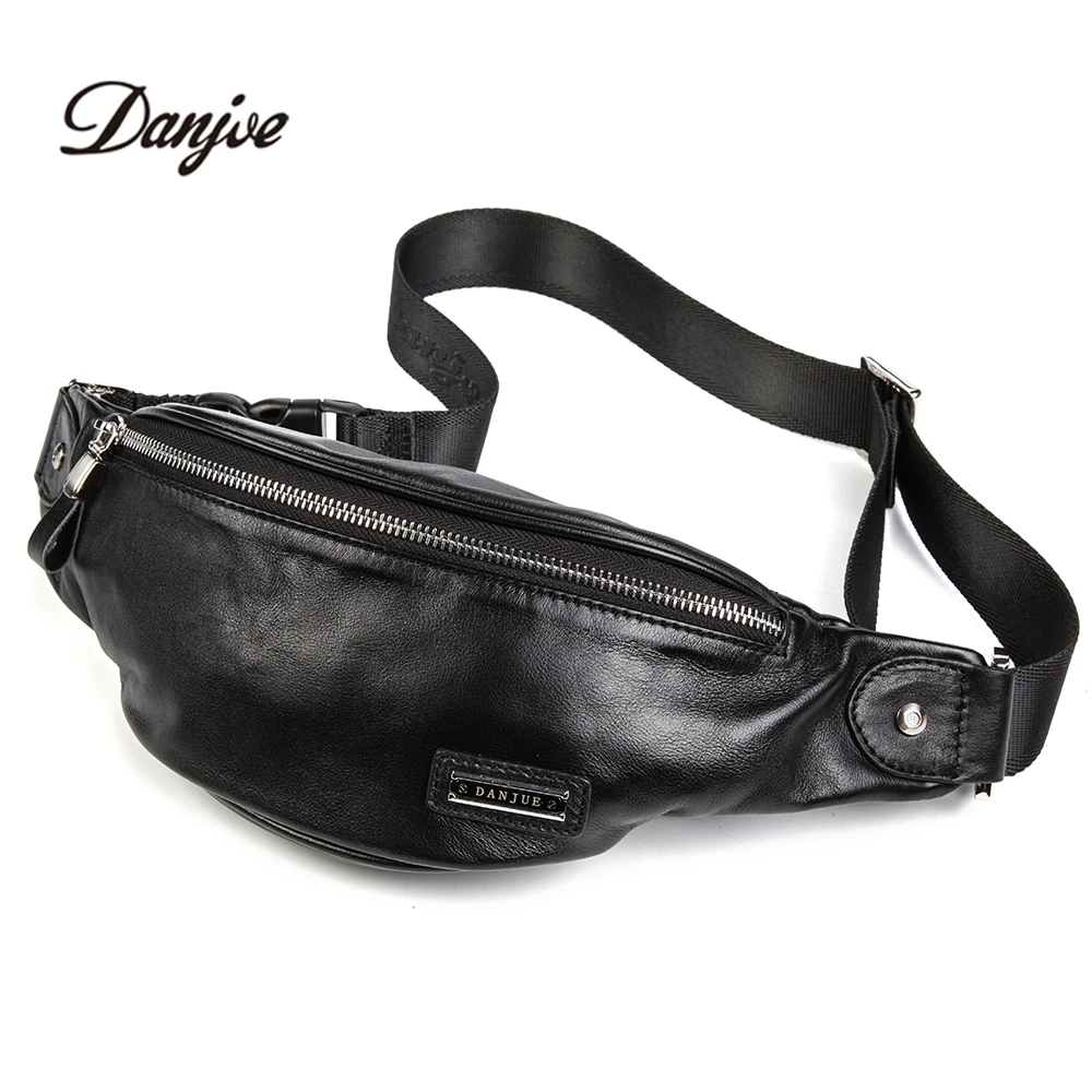 

New Genuine Leather Waist Packs for Men Fanny Pack Belt Bags Cowhide Phone Pouch Bagss Travel Waist Pack Male Small Waist Bags