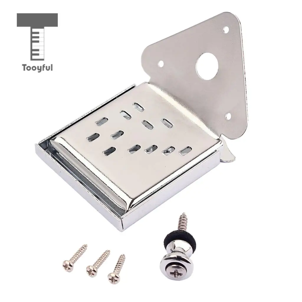 Tooyful 8/10/12 String Mandolin Tailpiece w/ Pick for Cigar Box Guitar Replacements