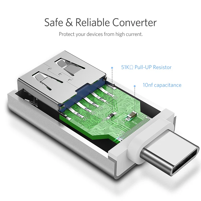 Ugreen usb Тип C адаптер USB штекерным 3 0 Женский OTG конвертер для Xiaomi OnePlus LG Nexus 5X6 P тип c