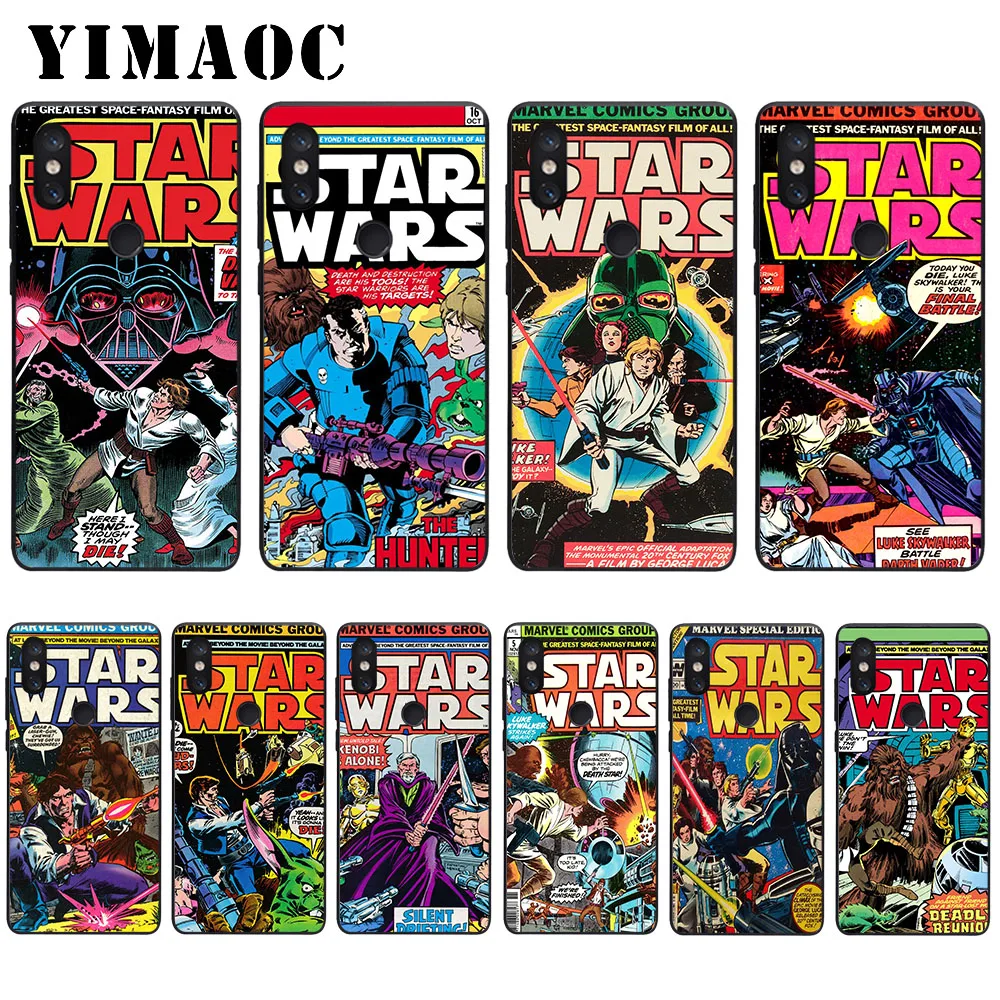 

YIMAOC Marvel Star Wars Comics Soft Case for Xiaomi Mi5 Mi5S Mi6 Mi9 Mi8 Lite SE A1 A2 Lite Pocophone F1 MAX 3