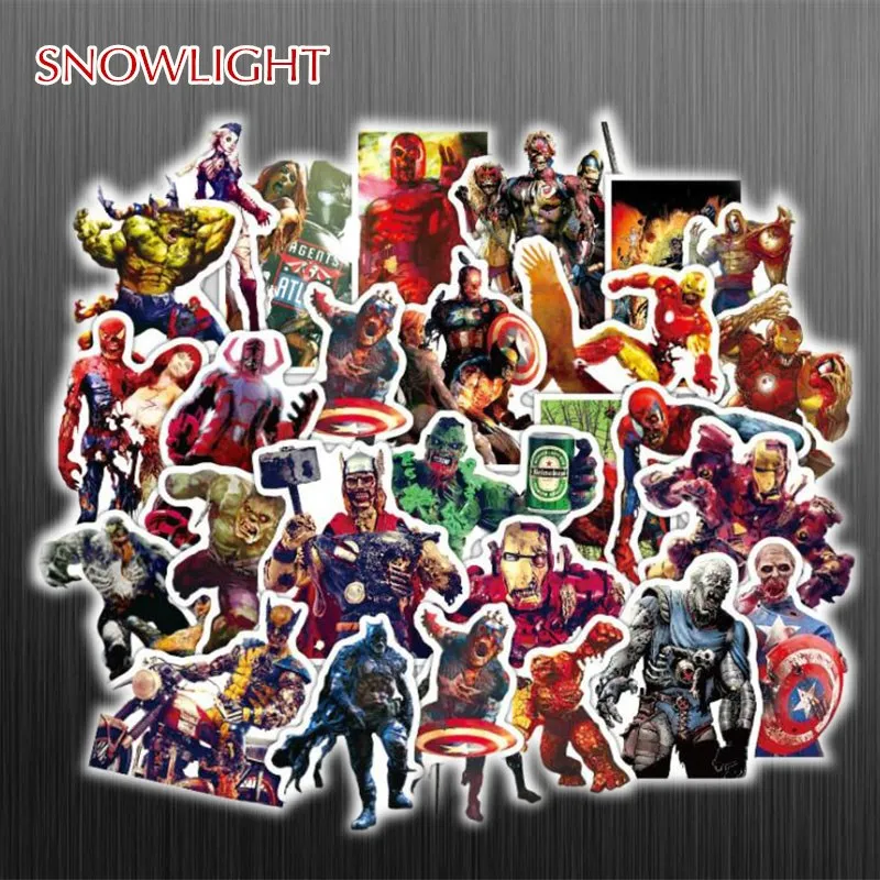 39PCS/Set Marvel Zombie Graffiti Sticker For Car Styling Bike Motorcycle Phone Laptop Travel Luggage Sticker Bomb JDM Decals
