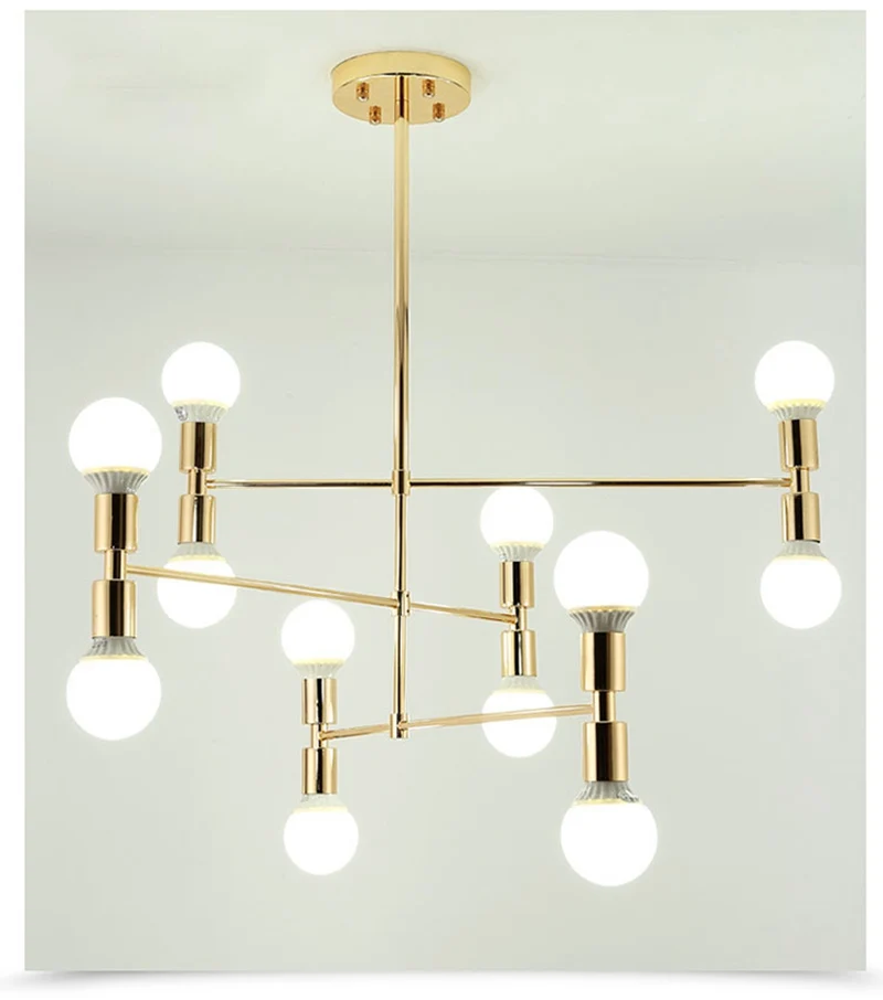 Nordic Creative Linear Line Chandelier Lamp Simple Fashion LED Hanging Light for Living Room Bedroom Coffee Shop Foyer Lighting (6)