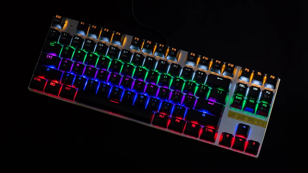 Механическая игровая клавиатура 104 клавиша RGB светодиодный клавиатура с подсветкой компьютерная ПК игровая клавиатура синий/черный/красный переключатели