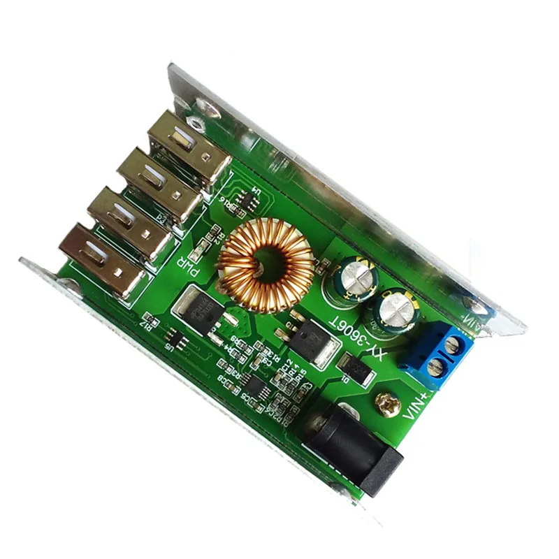 

1pcs DC-DC Step-Down Power Module 24v/12V to 5V 5A Power Module Power Converter Super LM2596S #Hbm0407