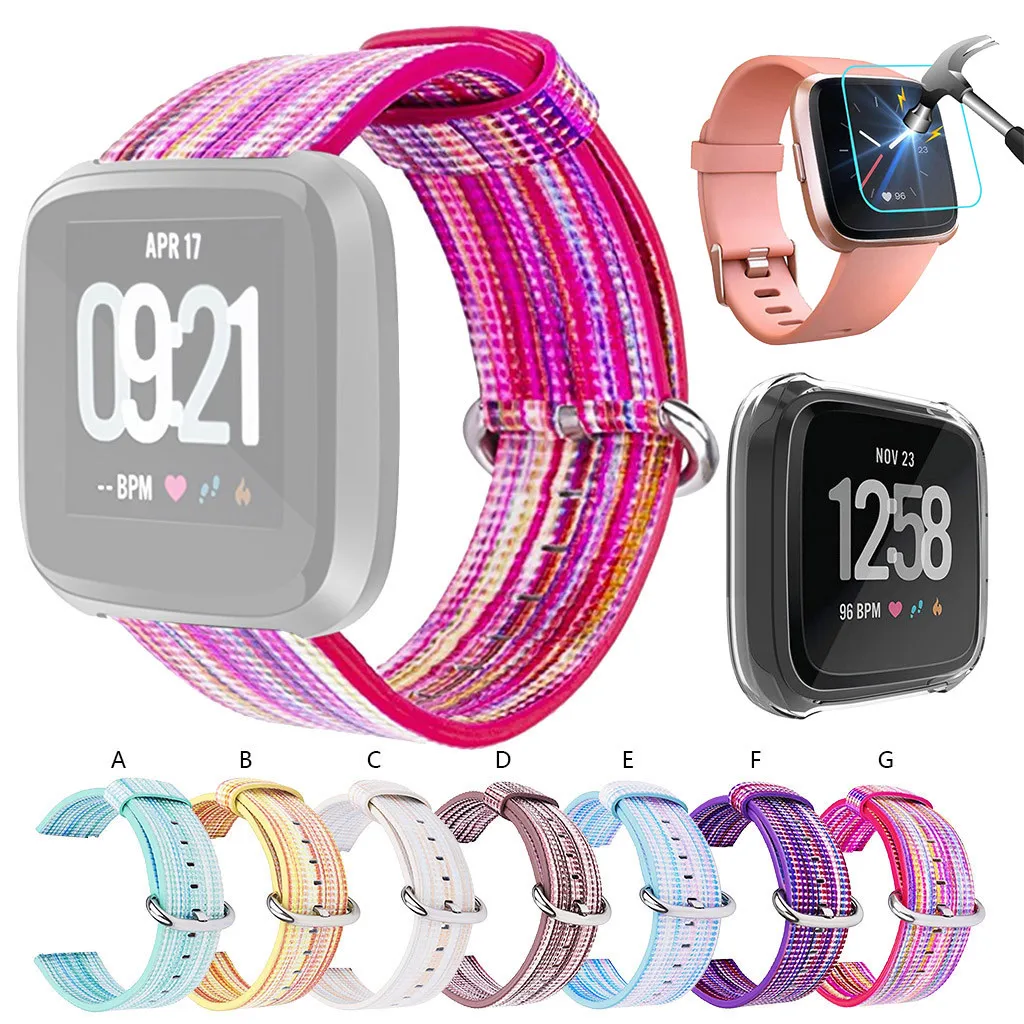Сменный ремешок + пленка чехол из ТПУ Для Fitbit Versa Lite 2019 модные повседневные