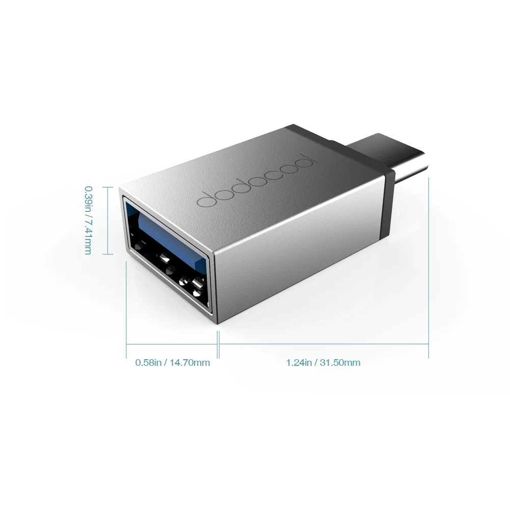 Dodocool usb type-C к USB 3,0 адаптер конвертировать USB-C в USB 3,0 разъем для MacBook/ChromeBook Pixel/Nexus 5X/Nexus 6P