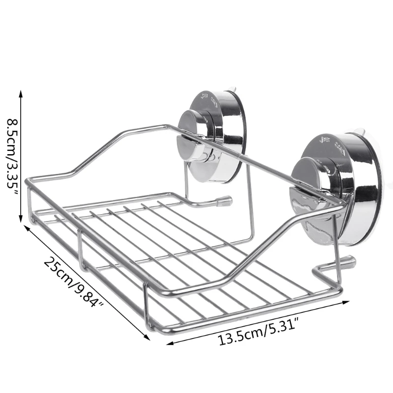 Нержавеющая сталь кухня ванная душевая кабина Хранение корзина полка присоска держатель