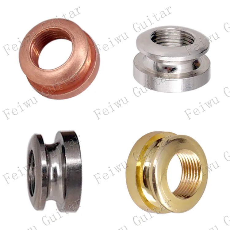 

1 Pcs 4 Colours Threaded Cylinder End Pin Jack Threaded Buckle Cover Head Top Cap Tip For Guitar Bass