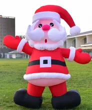 X149Free shipping font b Christmas b font Decorations Inflatable Santa Holding Xmas font b Gifts b