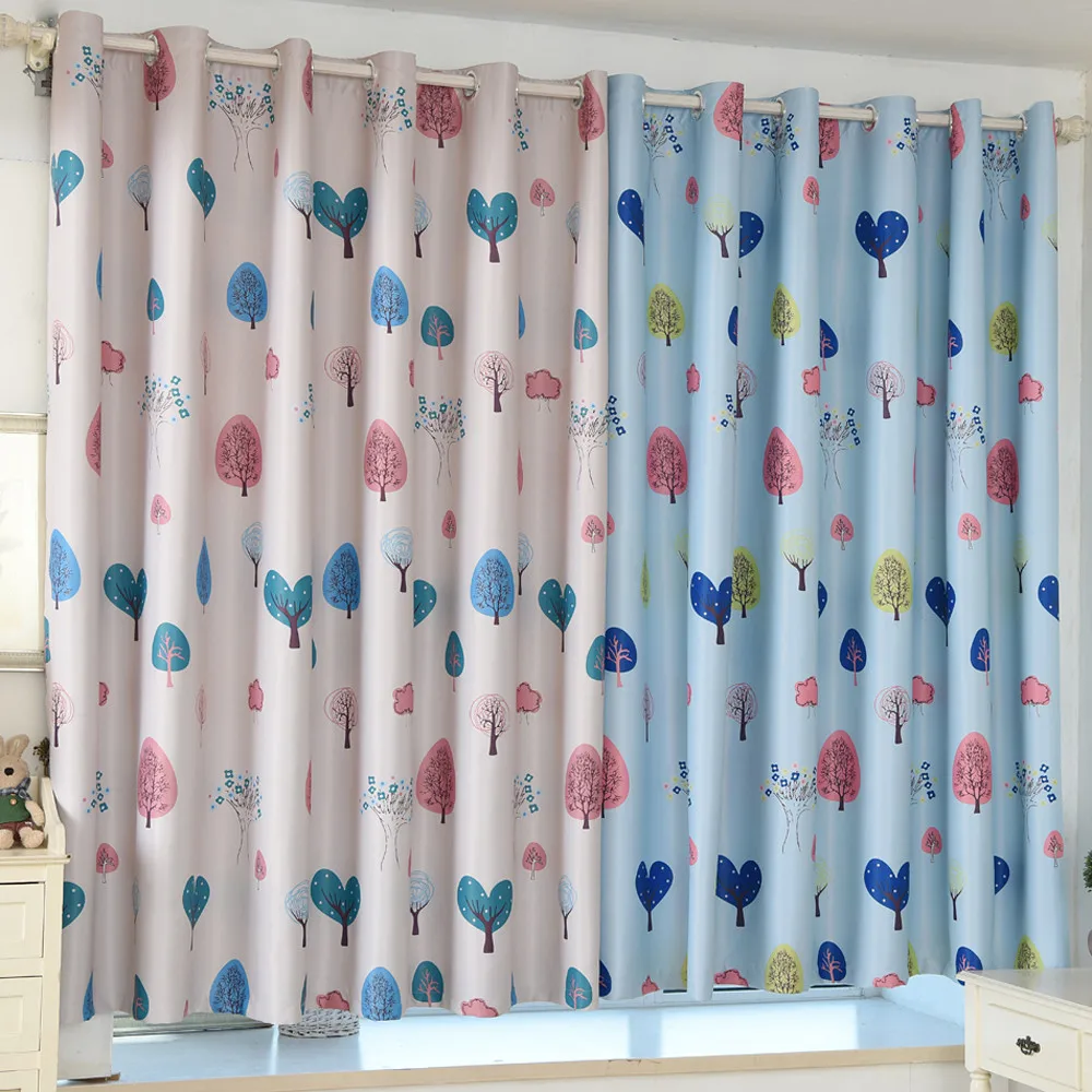 

100x200cm Letter Love Tree Print Shading Curtain Door Window Curtain Drape Panel Valances