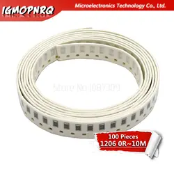 100 шт 1206 SMD резистор 0R-10 м 1/2 W 0 1 10 100 150 220 330 470 Ом 1 K 2,2 K 3,3 K 4,7 K 10 K 100 K 120 K 270 K 470 K 680 K 10 м