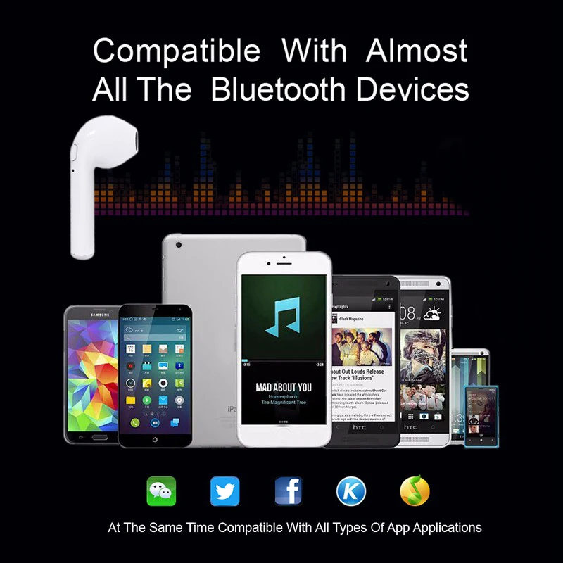 Twinbuys TWS I7 I7S Спортивные Беспроводные наушники Bluetooth 4 2 вкладыши стерео бас мини