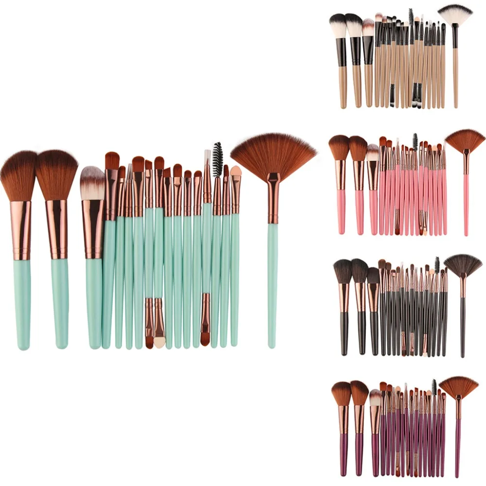 Fashion 18Pcs MAANGE Pro Makeup Brushes Set Cosmetic Power Eye Shadow Foundation Blush ToolEye