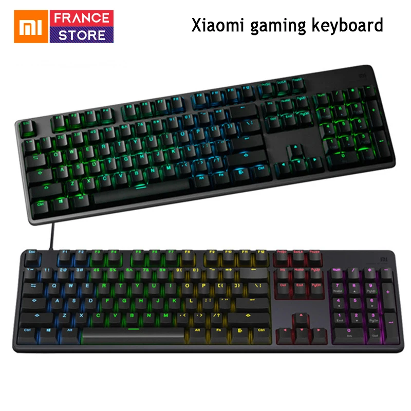 

New Original Xiaomi Mi Gaming Keyboard 104 Keys Professional RGB Colorful Backlight Keyboard USB Wired For Overwatch PC Laptop