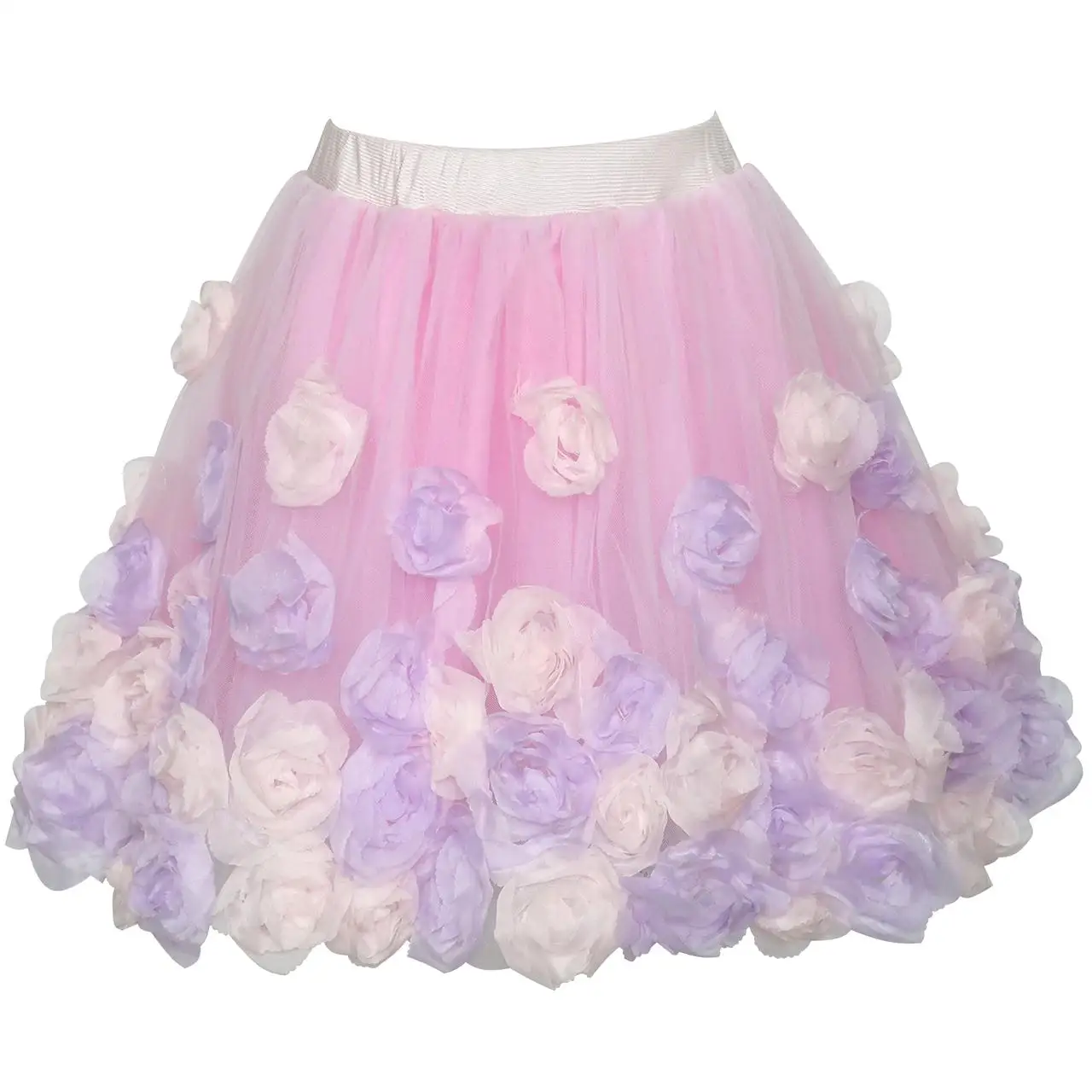 Girls Pink Rose Flower Tutu Dancing Dress 2020 Summer Princess Wedding Party Dresses Girl Clothes Size 6-12 Carnival Vestidos | Детская