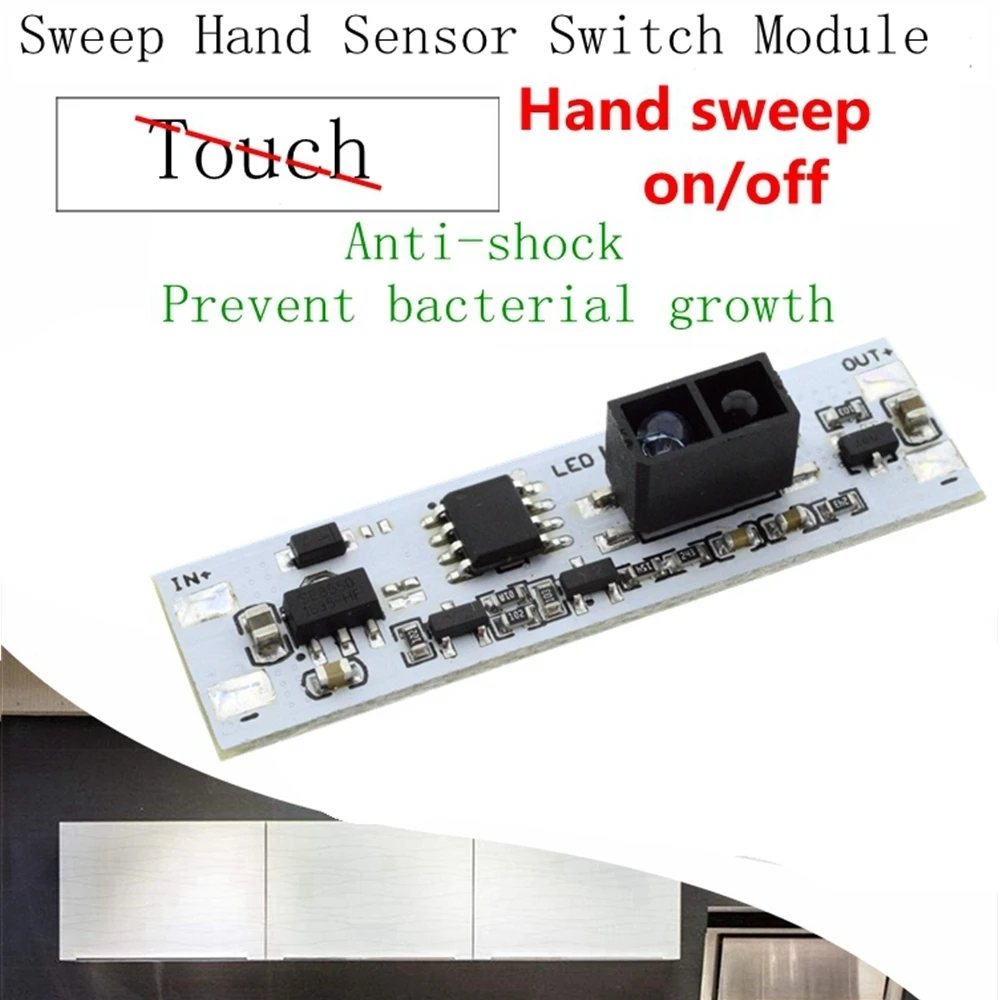 

Short Distance Scan Sensor Sweep Hand Sensor Switch Module 36W 3A Constant Voltage for Auto Smart Home Compatible XK-GK-4010A