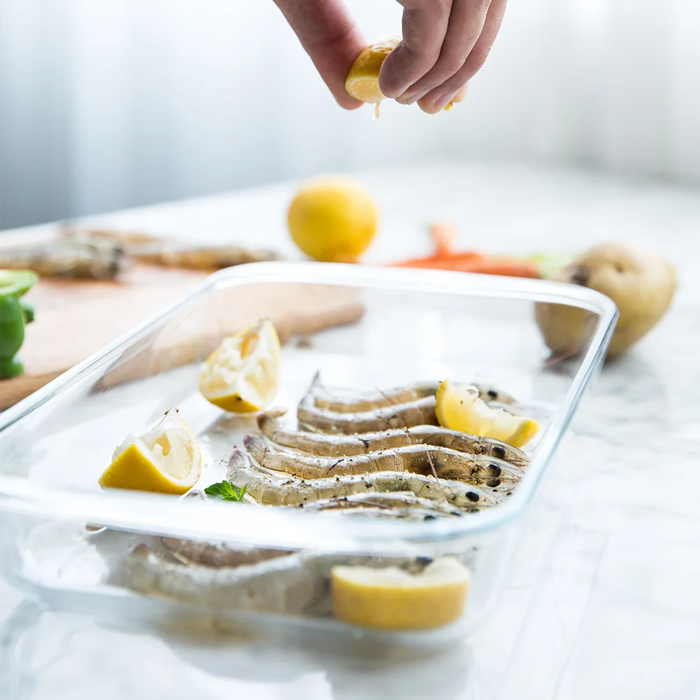 

MDZF SWEETHOME 3.5L Baking Dish Roasting Lasagna Pan Rectangle Bakeware Food Storage