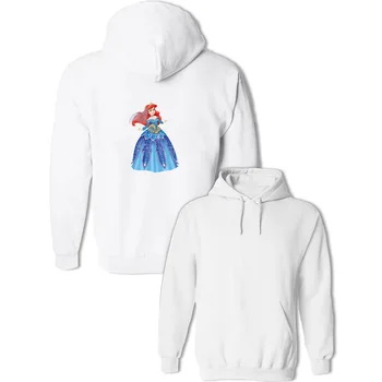 

Princess Little Mermaid Ariel Hoodie Women's Girl's Ladies Sweatshirt Pullover Cotton Jackets Spring Autumn Coats Gift Tops